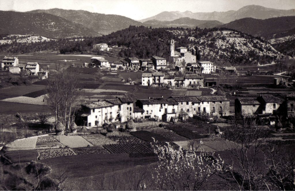 acem000 mieres vista parcial. ediciones fotograficas bosch. voltant any 1950